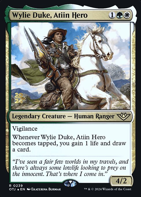 Wylie Duke, Atiin Hero from Outlaws of Thunder Junction Promos