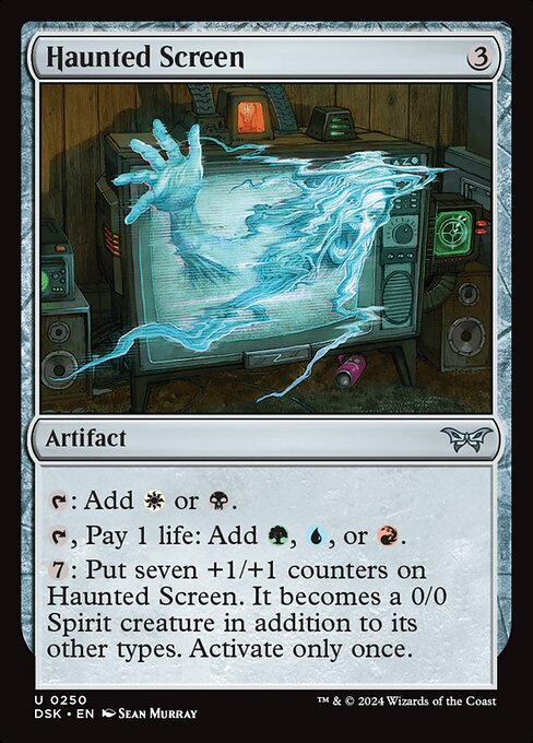 Haunted Screen highlighted card art