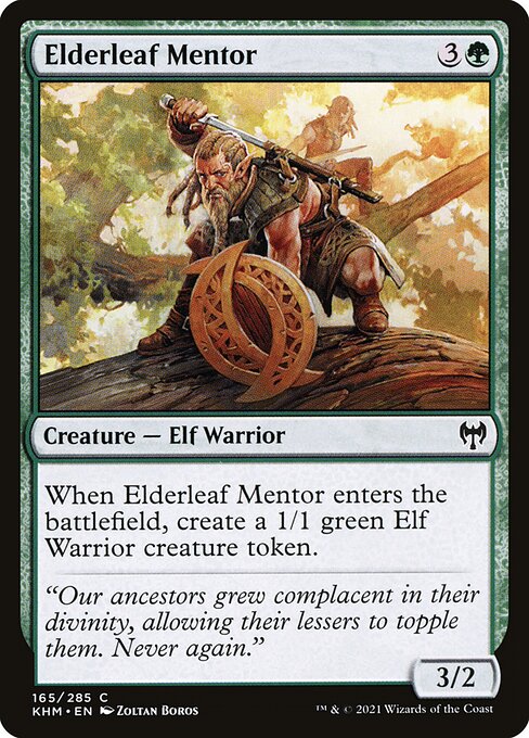 Elderleaf Mentor from Kaldheim
