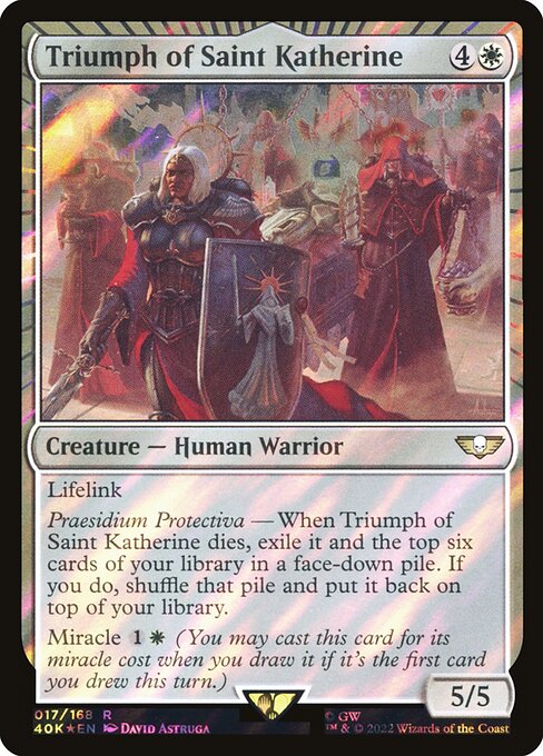 Triumph of Saint Katherine highlighted card art