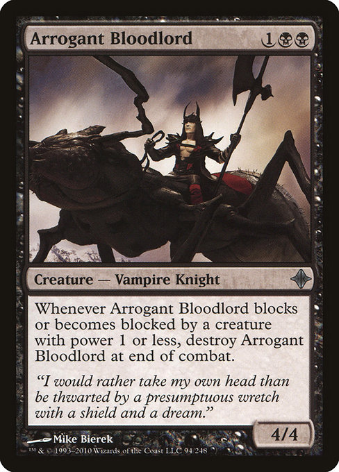 Arrogant Bloodlord highlighted card art