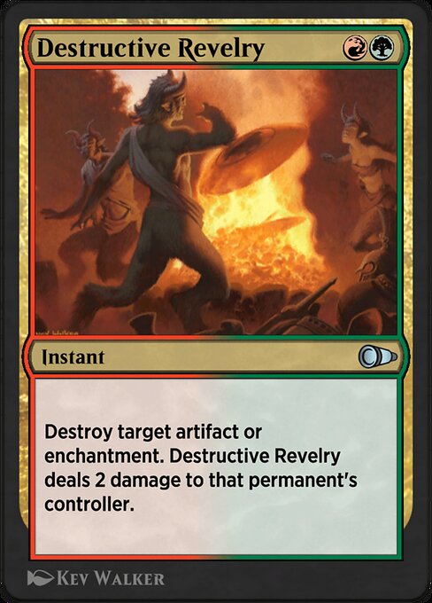 Destructive Revelry highlighted card art