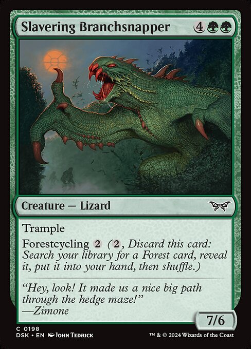 Slavering Branchsnapper highlighted card art