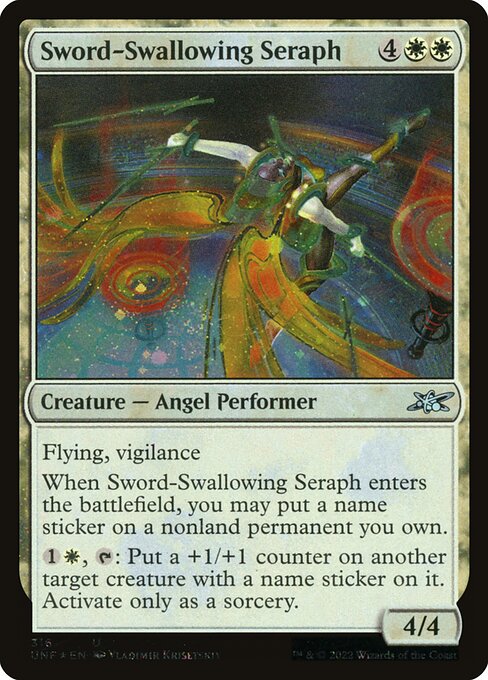 Sword-Swallowing Seraph from Unfinity