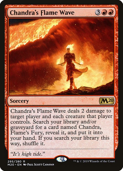 Chandra's Flame Wave highlighted card art