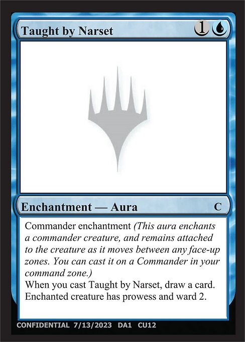 Taught by Narset highlighted card art