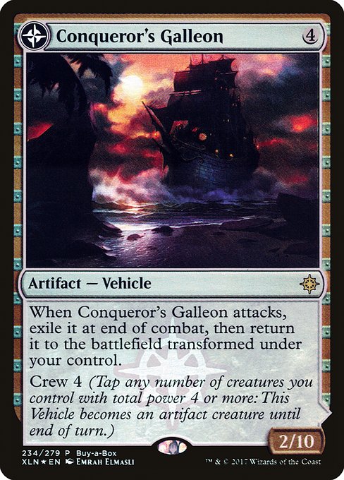 Conqueror's Galleon // Conqueror's Foothold highlighted card art