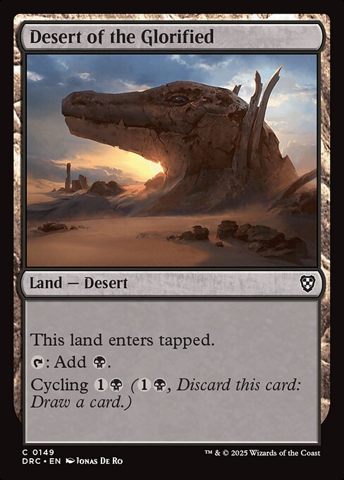 Desert of the Glorified highlighted card art