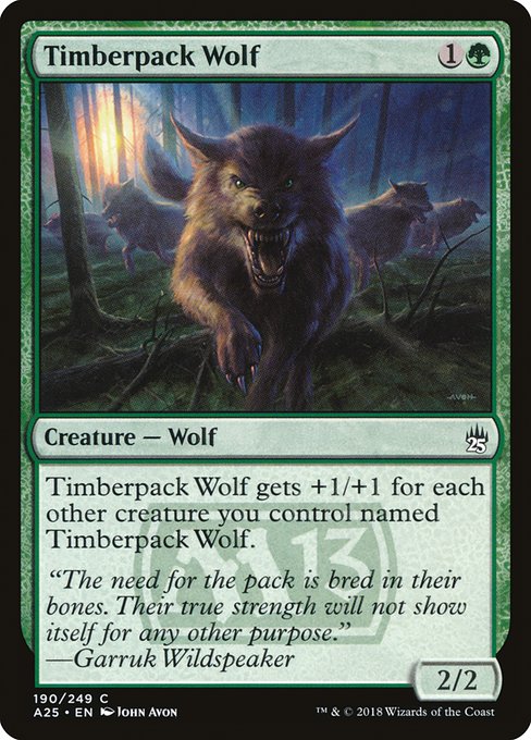Timberpack Wolf highlighted card art