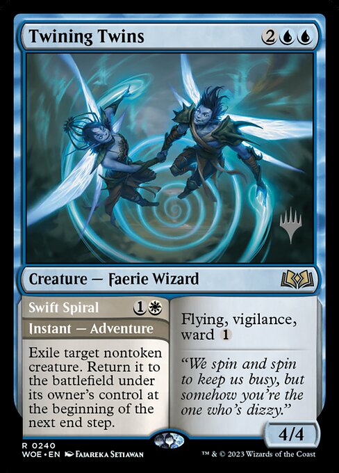 Twining Twins // Swift Spiral from Wilds of Eldraine Promos