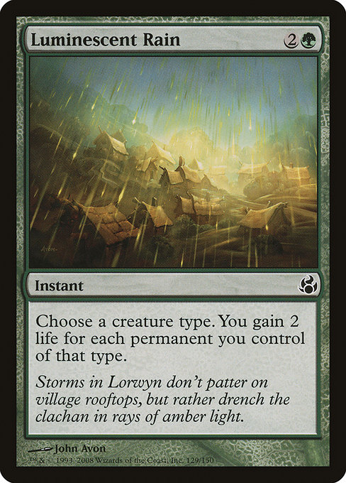Luminescent Rain highlighted card art