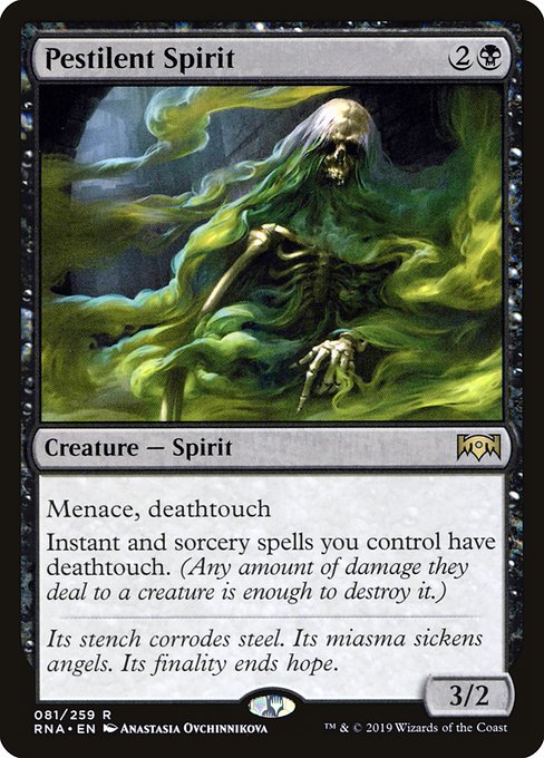 Pestilent Spirit highlighted card art