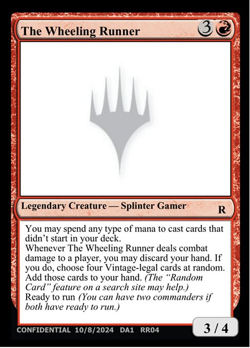 The Wheeling Runner highlighted card art