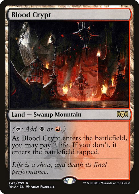 Blood Crypt from Ravnica Allegiance