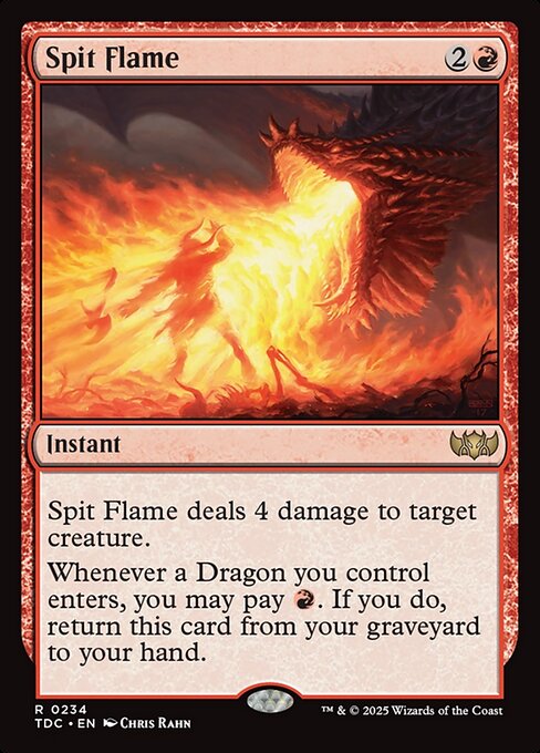 Spit Flame highlighted card art