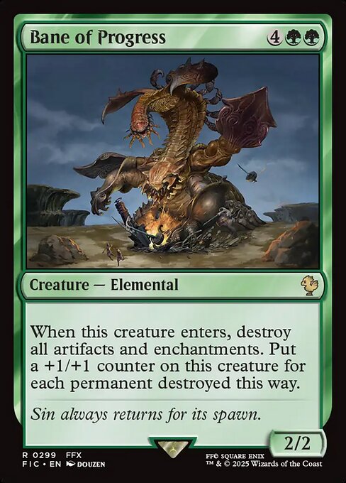 Bane of Progress highlighted card art