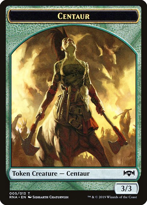 Centaur from Ravnica Allegiance Tokens