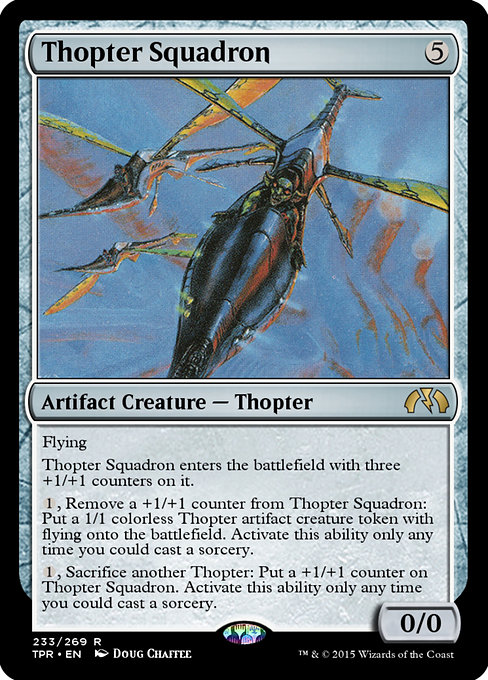 Thopter Squadron highlighted card art
