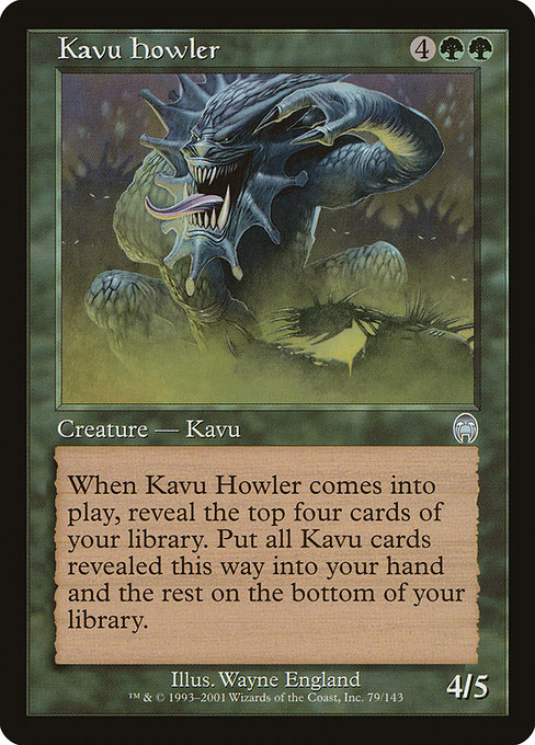 Kavu Howler highlighted card art