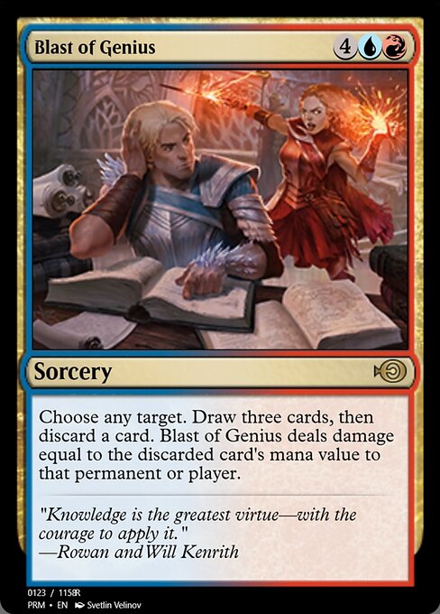 Blast of Genius highlighted card art
