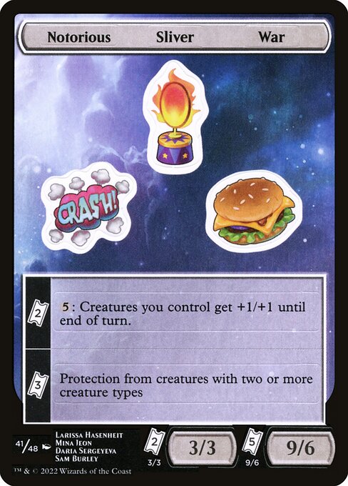 Notorious Sliver War highlighted card art