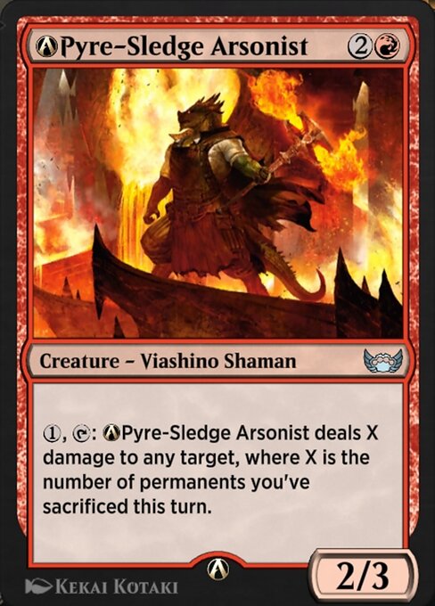 A-Pyre-Sledge Arsonist highlighted card art