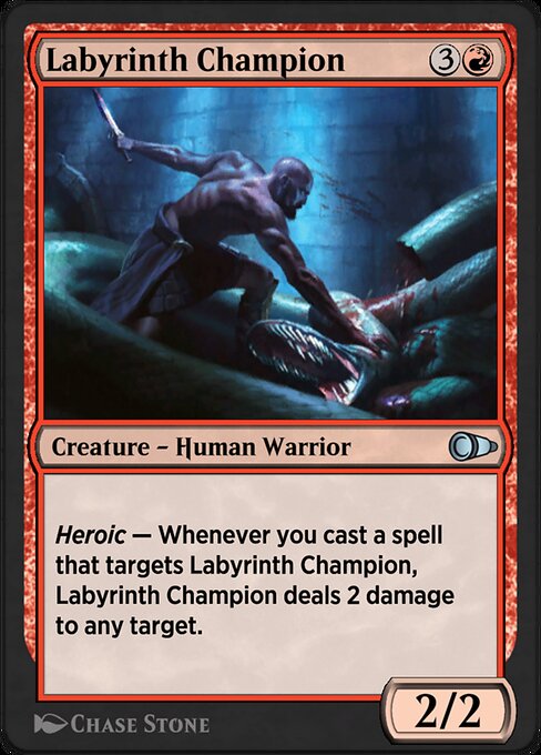 Labyrinth Champion highlighted card art