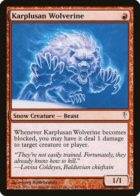 Karplusan Wolverine highlighted card art
