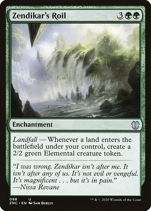 Zendikar's Roil from Zendikar Rising Commander