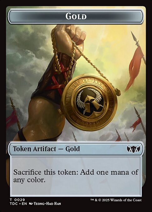 Gold highlighted card art