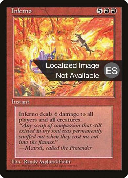 Inferno from Fourth Edition Foreign Black Border