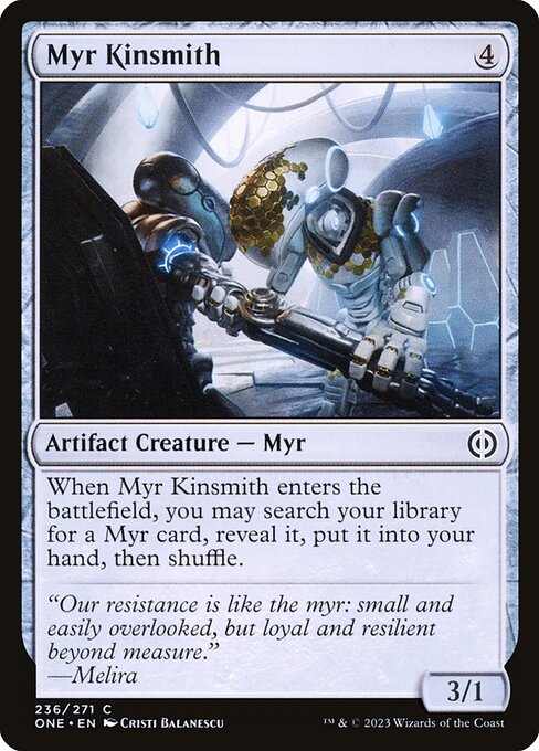 Myr Kinsmith highlighted card art