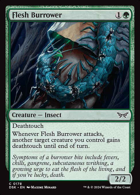 Flesh Burrower highlighted card art