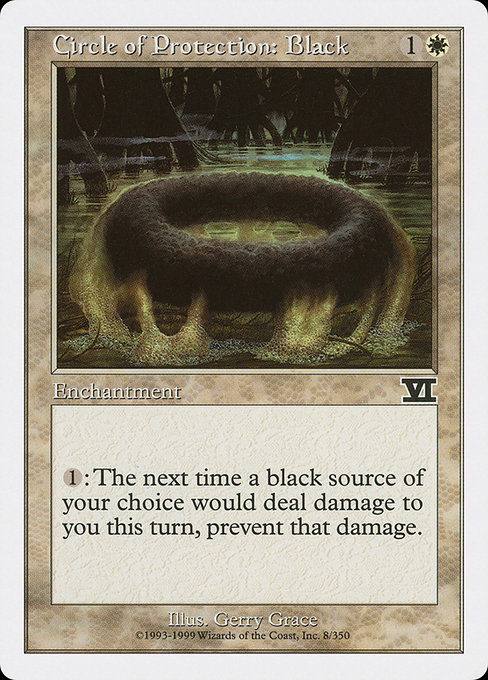 Circle of Protection: Black from Classic Sixth Edition