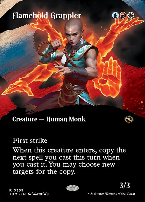Flamehold Grappler highlighted card art