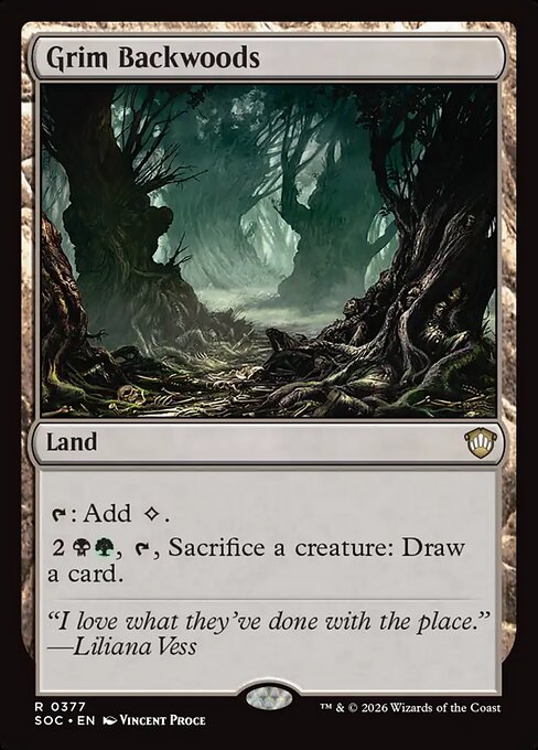 Grim Backwoods from Secrets of Strixhaven Commander