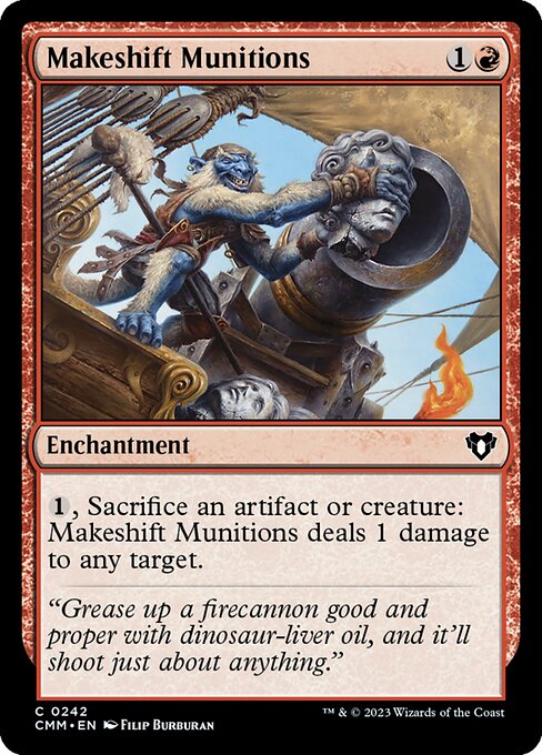 Makeshift Munitions highlighted card art