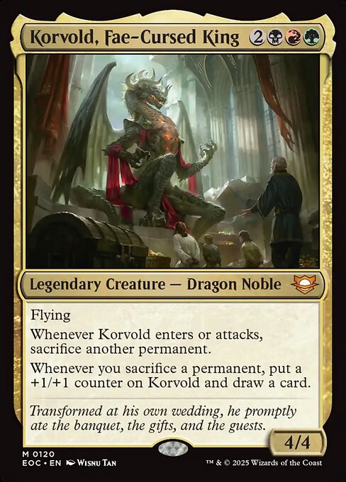 Korvold, Fae-Cursed King highlighted card art