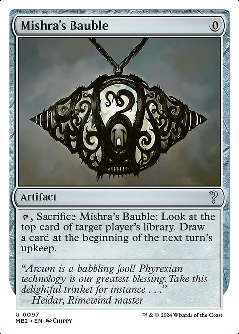 Mishra's Bauble from Mystery Booster 2