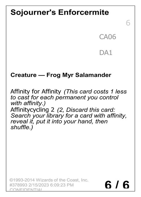 Sojourner's Enforcermite highlighted card art