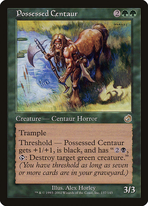 Possessed Centaur highlighted card art