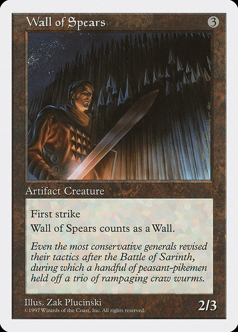 Wall of Spears from Fifth Edition