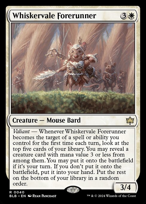 Whiskervale Forerunner from Bloomburrow
