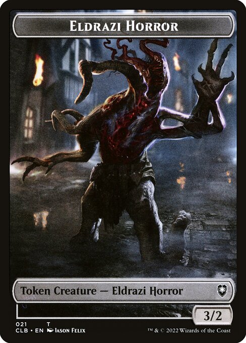 Eldrazi Horror from Battle for Baldur's Gate Tokens