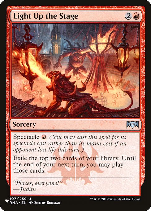 Light Up the Stage from The List