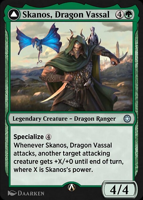 Skanos, Dragon Vassal highlighted card art
