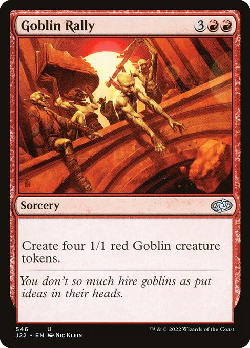 Goblin Rally highlighted card art