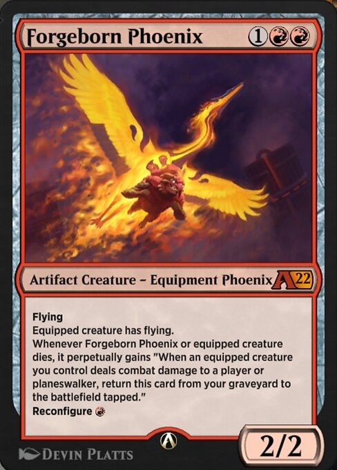 Forgeborn Phoenix highlighted card art