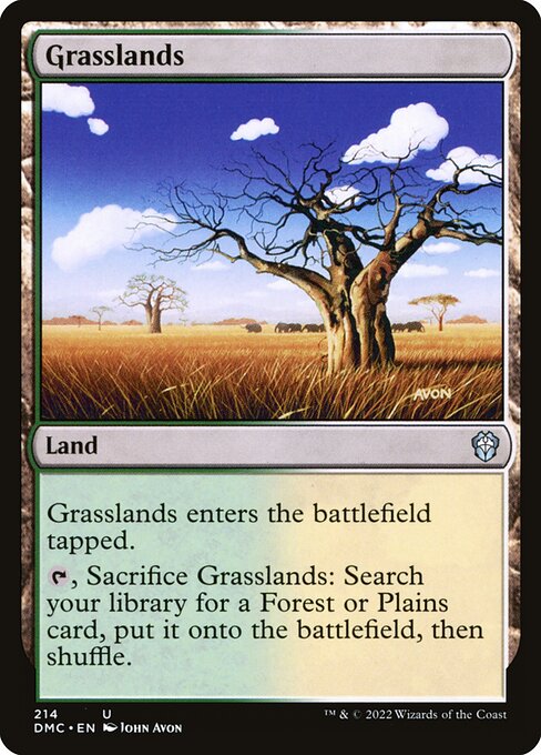 Grasslands from Dominaria United Commander