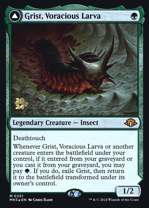 Grist, Voracious Larva // Grist, the Plague Swarm from Modern Horizons 3 Promos